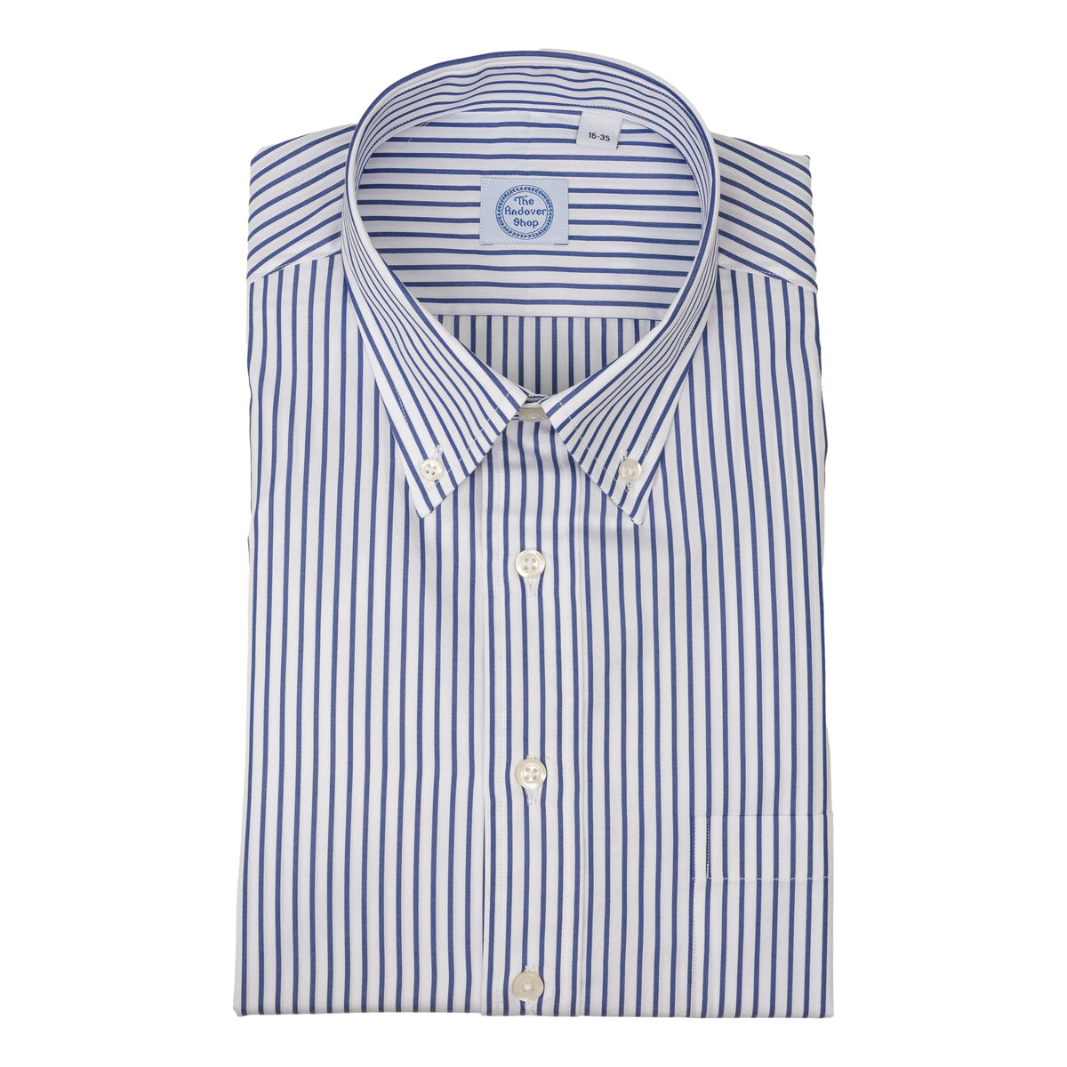Blue Banker Stripe Button Down Dress Shirt – The Andover Shop