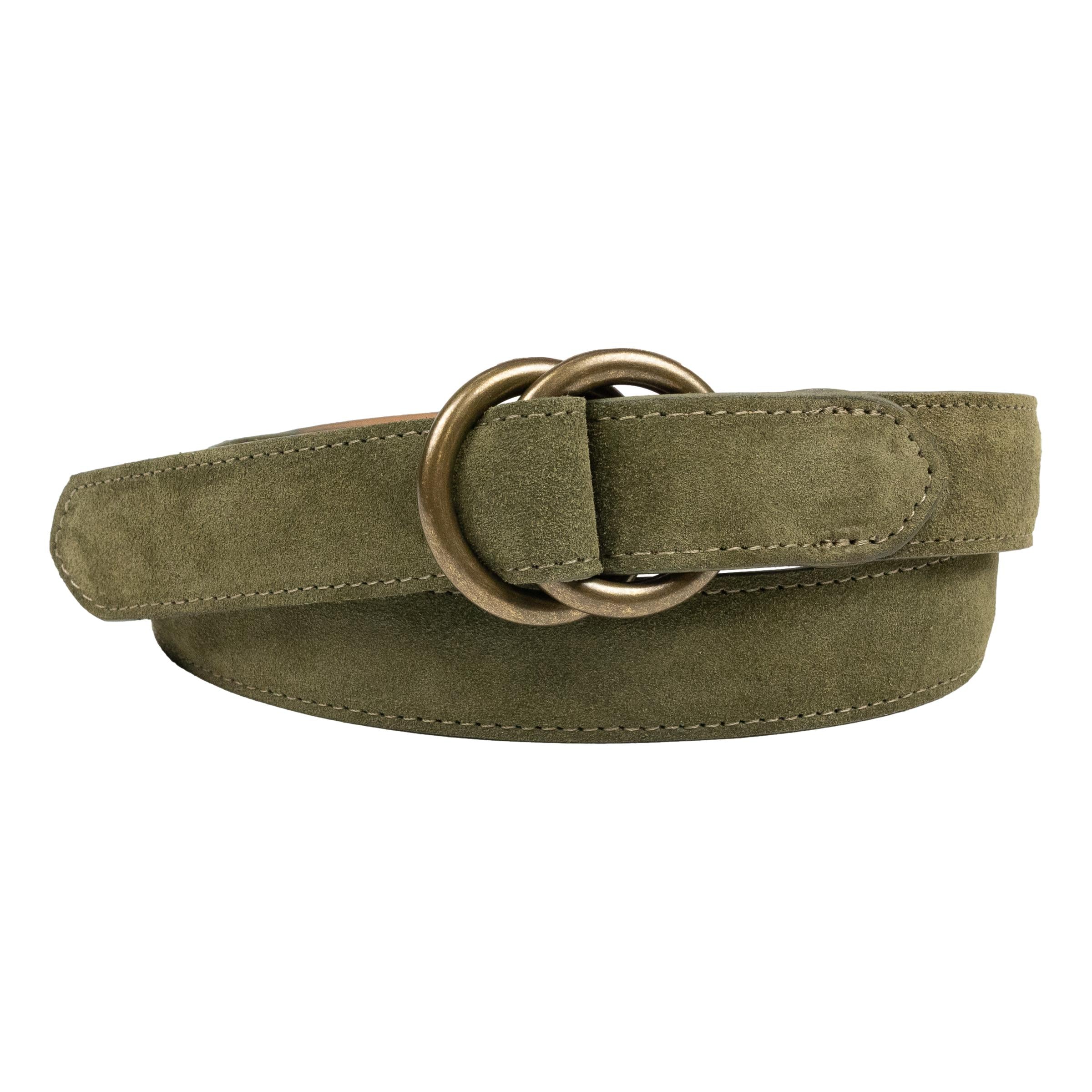 Suede Calfskin Belt with O-Ring Buckle – The Andover Shop