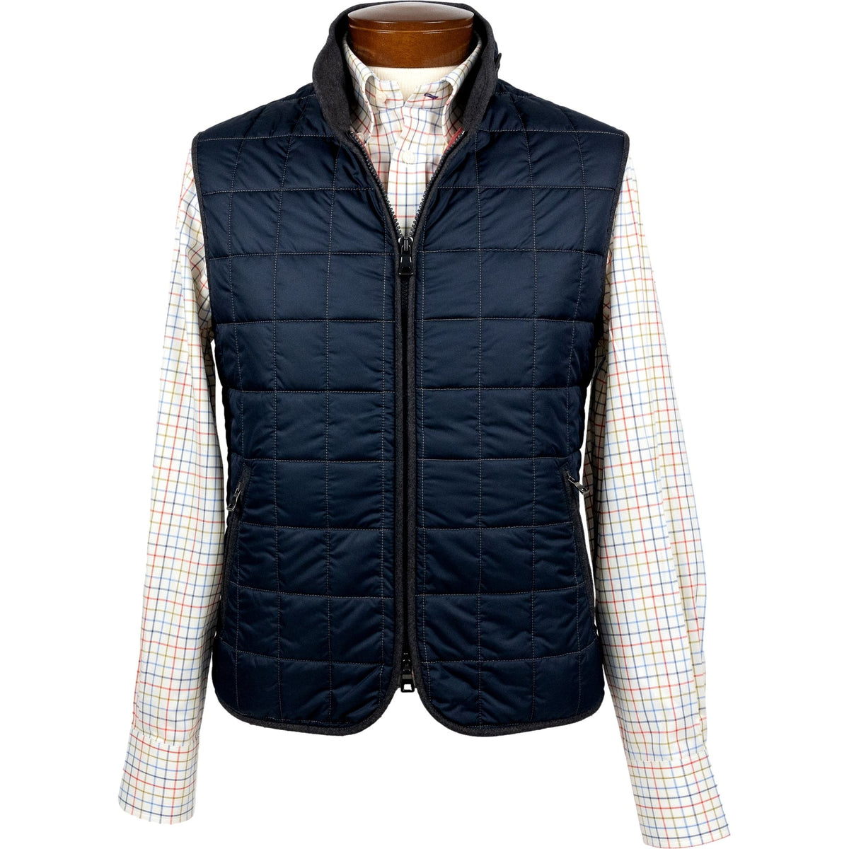 The Navy Quilted Vest