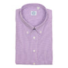 Purple Micro Gingham Button Down Dress Shirt