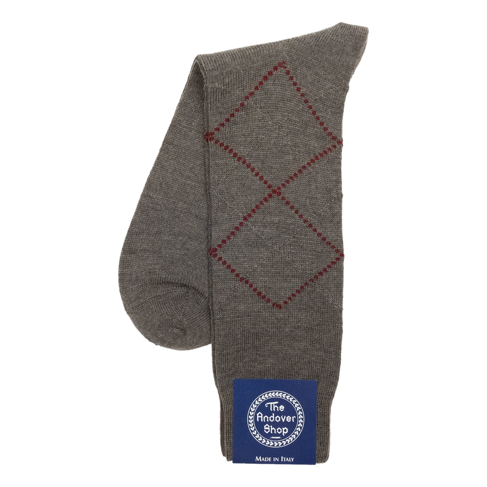 Mid-calf Argyle Wool Dress Socks