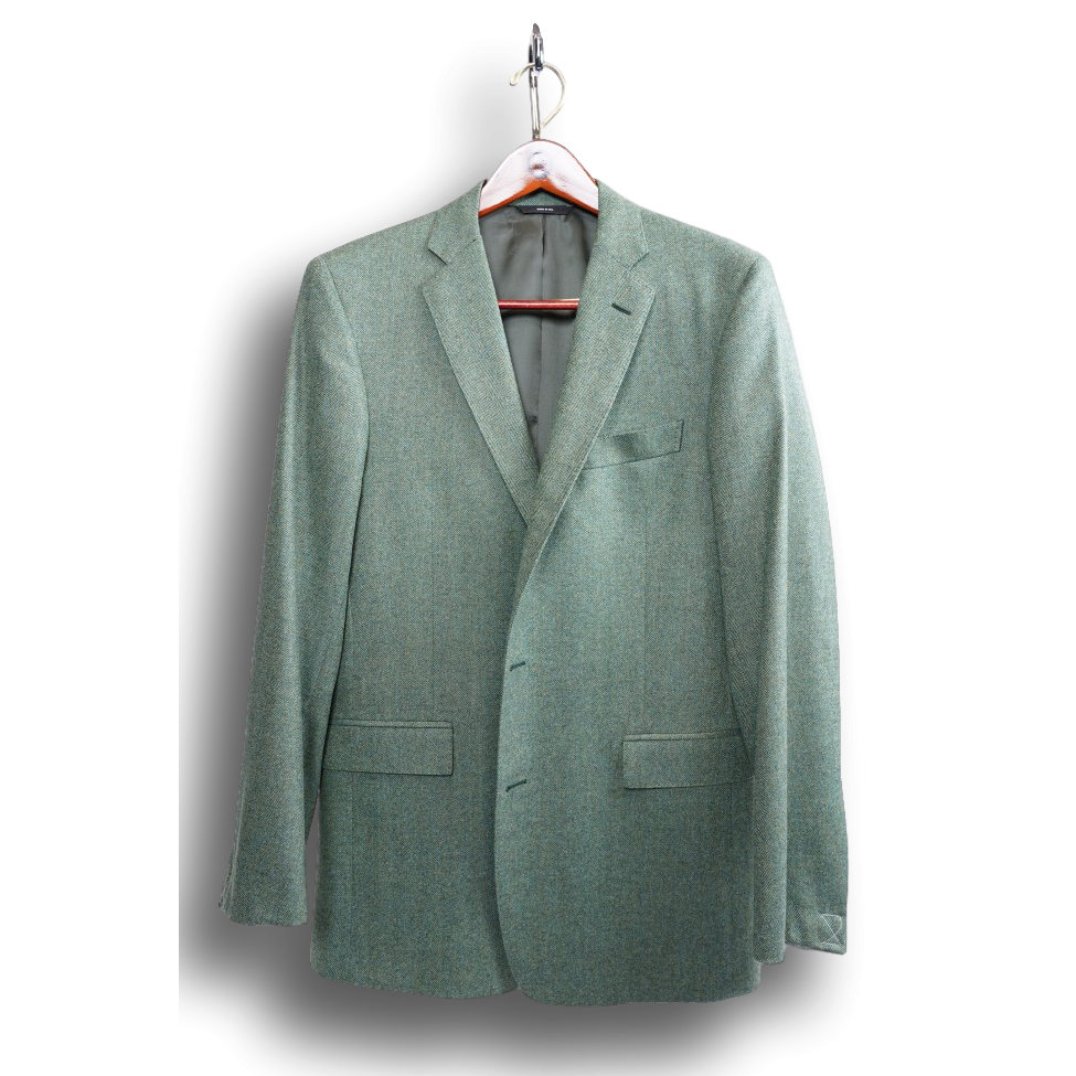 Wool Cashmere Sport Coat Green Luxury Men's Sport Coats The