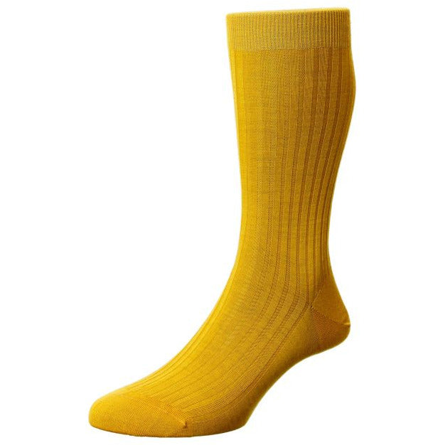 Laburnum 5x3 Rib Merino Wool Mid-calf Dress Socks