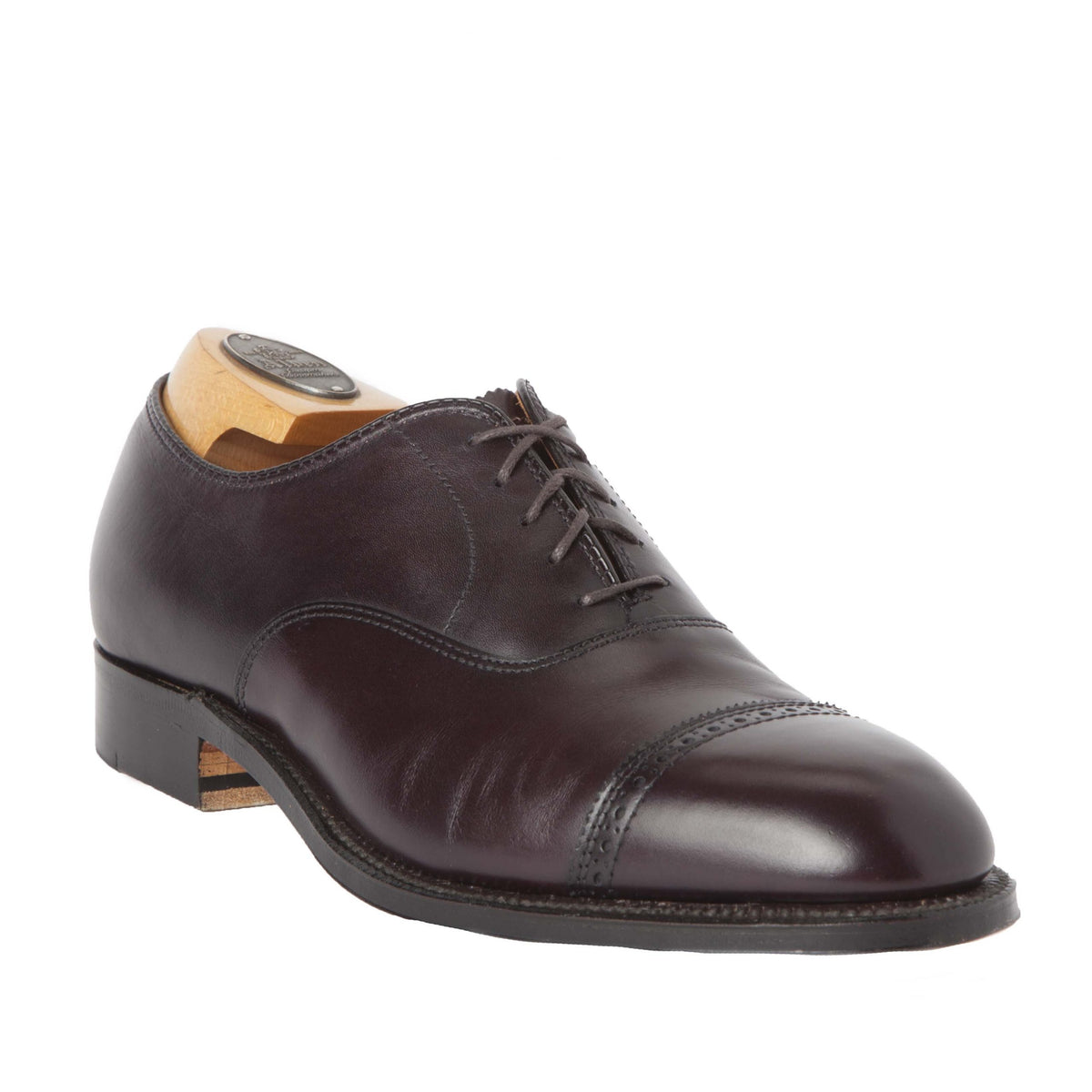 Vintage Alden 929 Shortwing Dress Shoes Men 12 Burgundy Leather Balmoral Oxfords Men main image 4