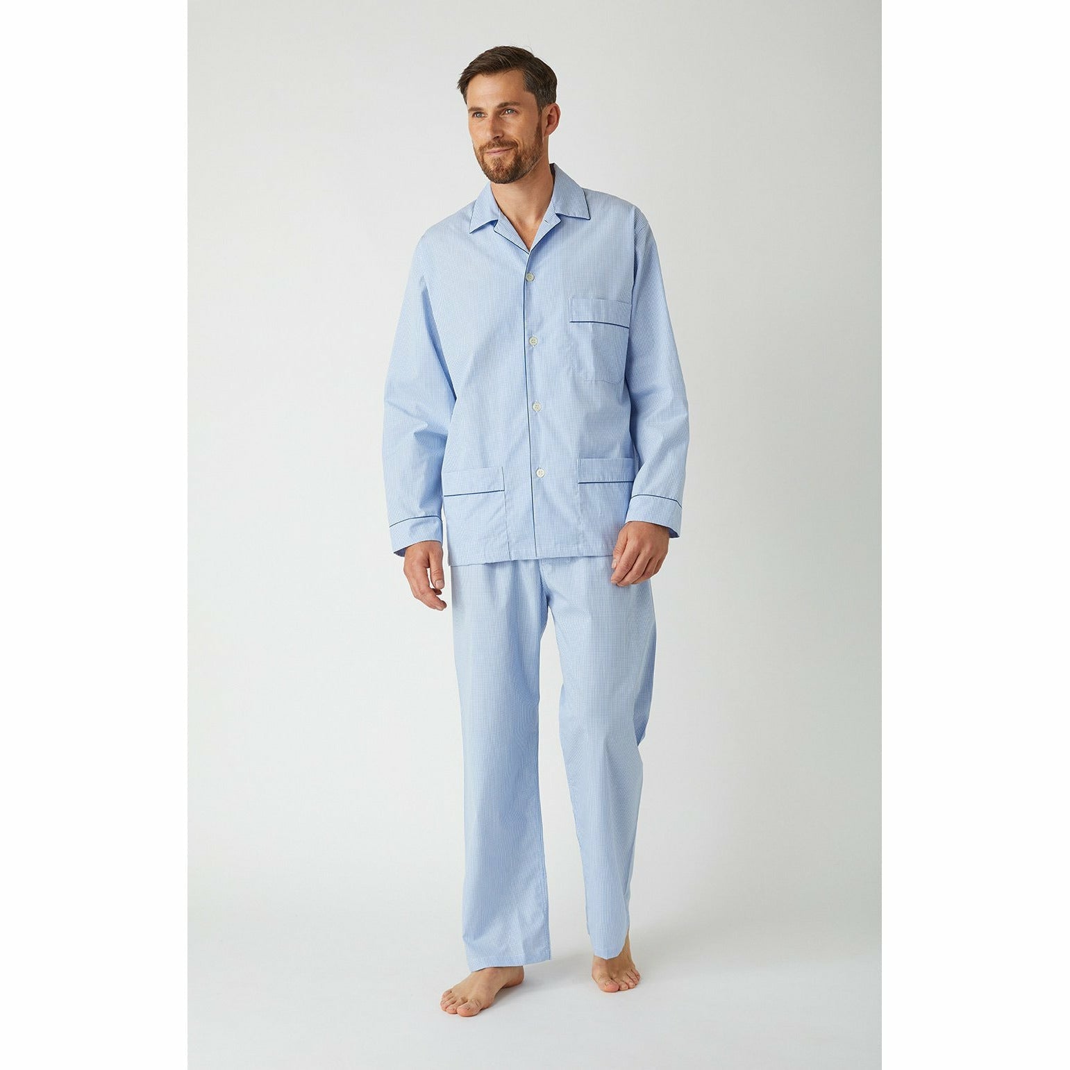Classic Sky Gingham Pyjamas