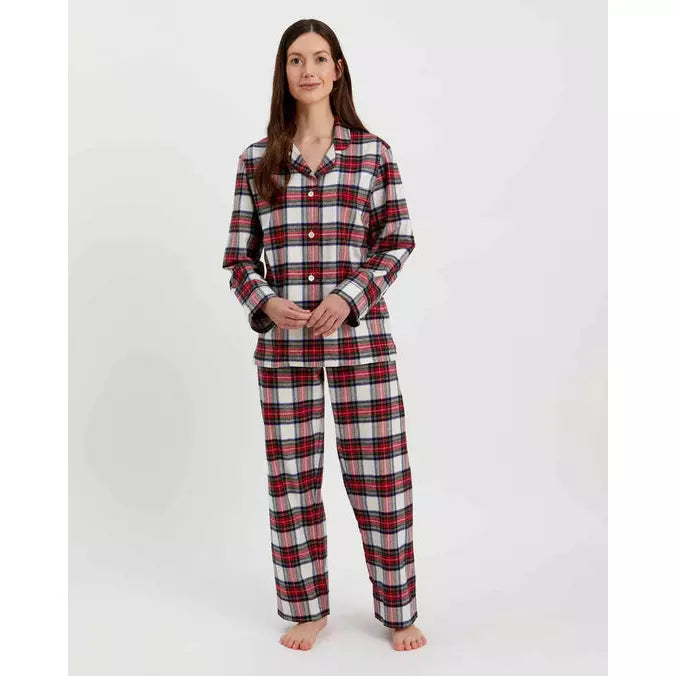 Ladies Brushed Cotton Flannel Pyjamas