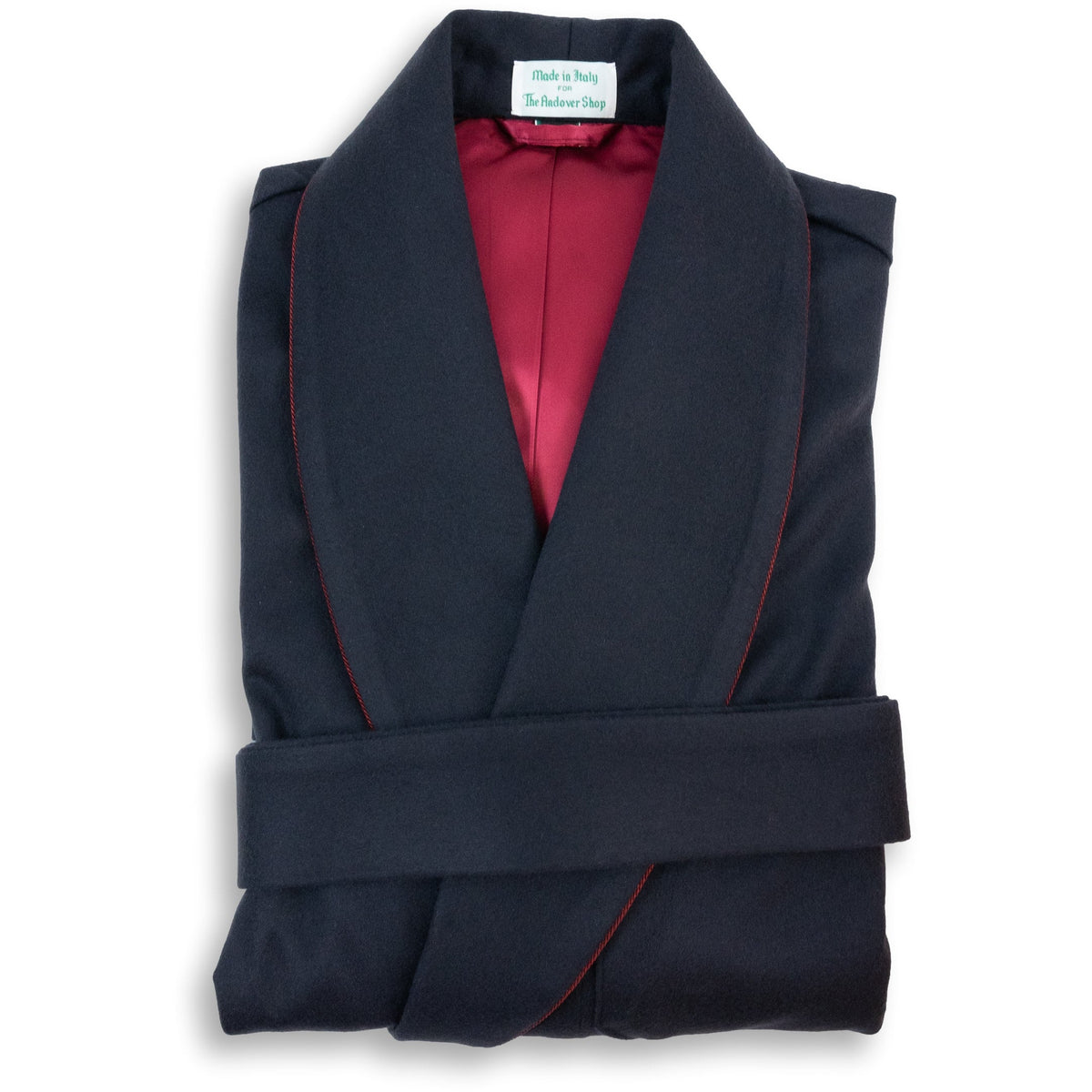 Navy Cashmere and Wool Blend Dressing Gown The Andover Shop Navy Cashmere and Wool Blend Dressing Gown The Andover Shop