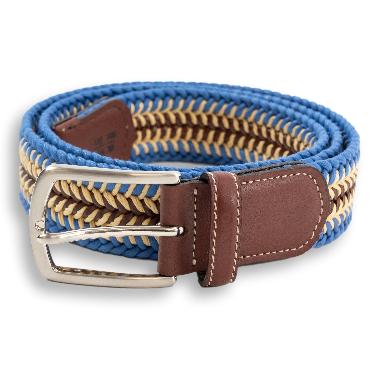 Leather Stretch Woven Belt