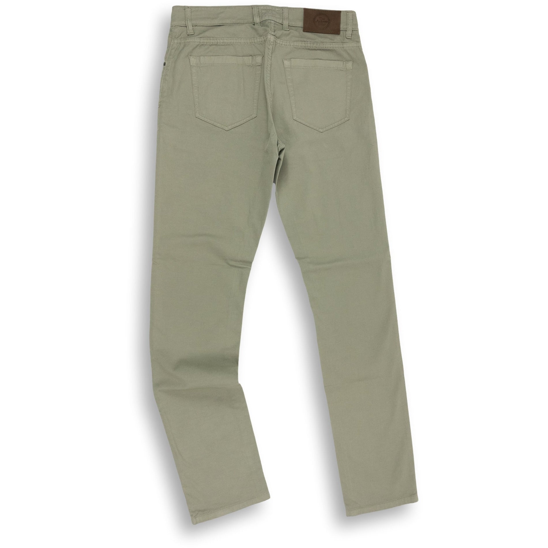5-Pocket Linen and Cotton Blend Trouser