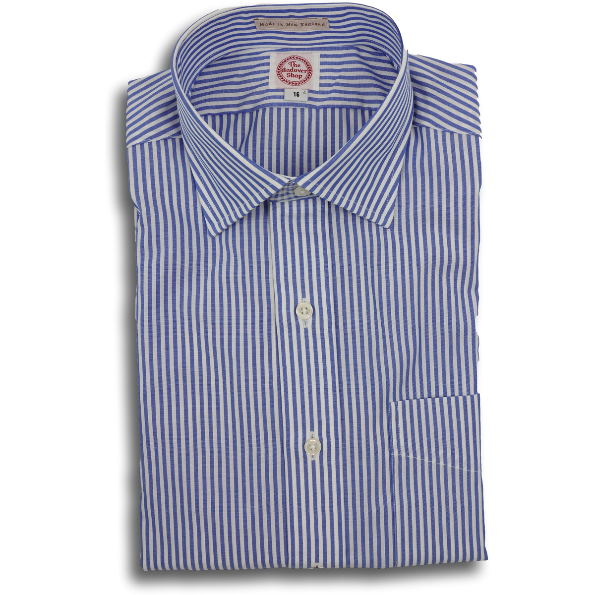 Blue Banker Stripe Dress Shirt | New England Shirt Company