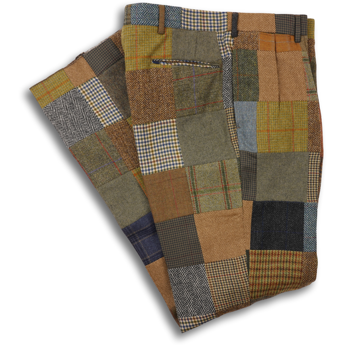 Tweed Patchwork Trousers – The Andover Shop