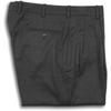 Charcoal Grey Flannel Plain Front Trousers