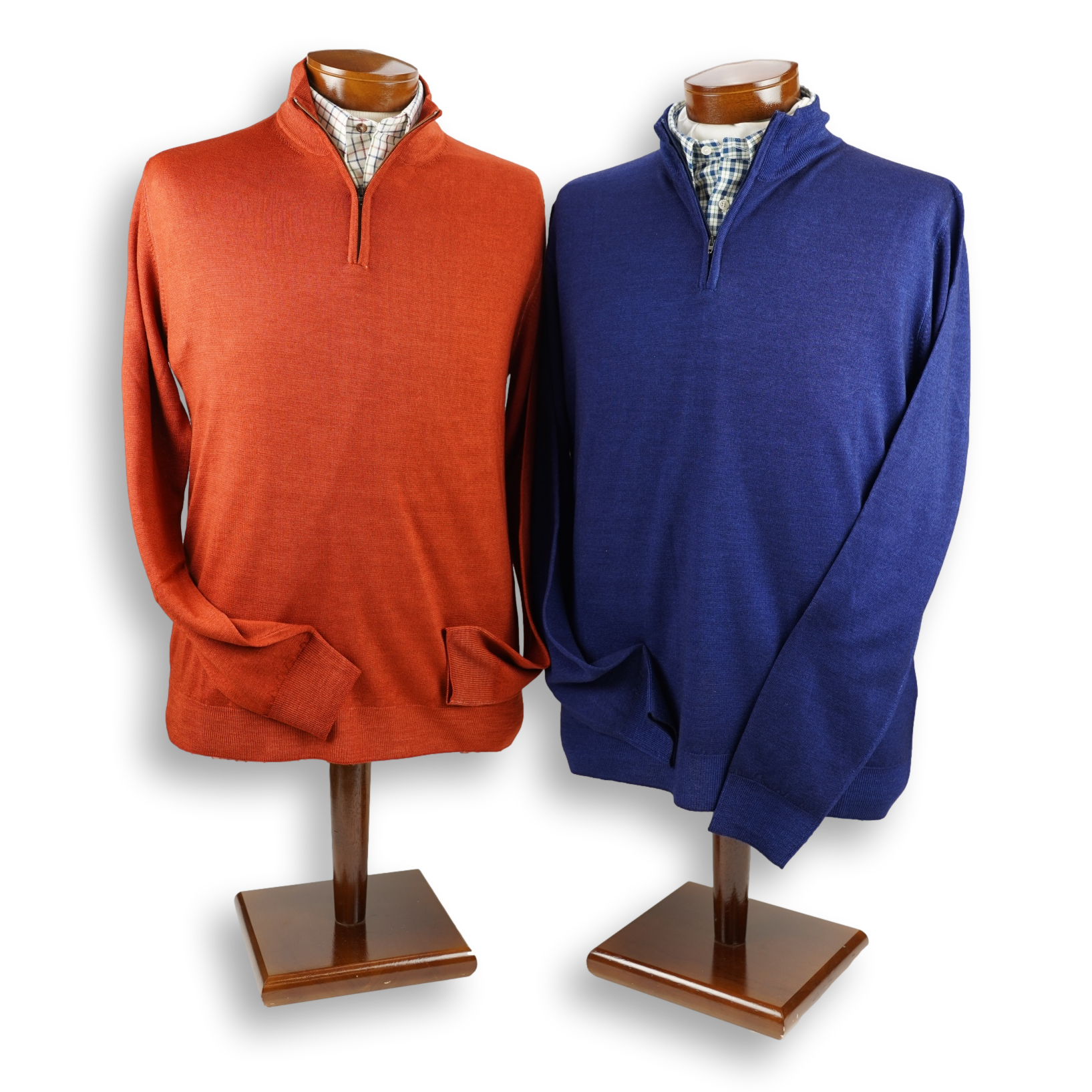 100% Merino Wool 1-Ply Quarter Zip Sweater