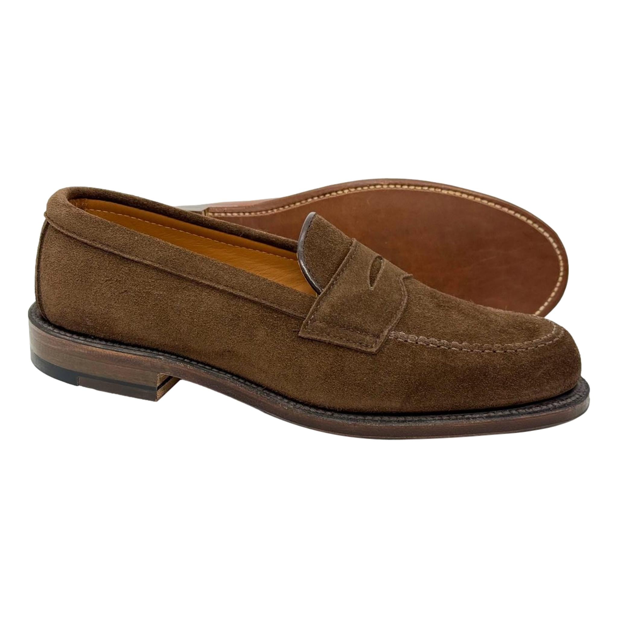 Alden Leisure Penny Loafer #6175F Humus Suede | Alden Shoe Company