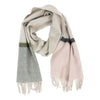 Arran Miret Silver and Pink 100% Cashmere Scarf