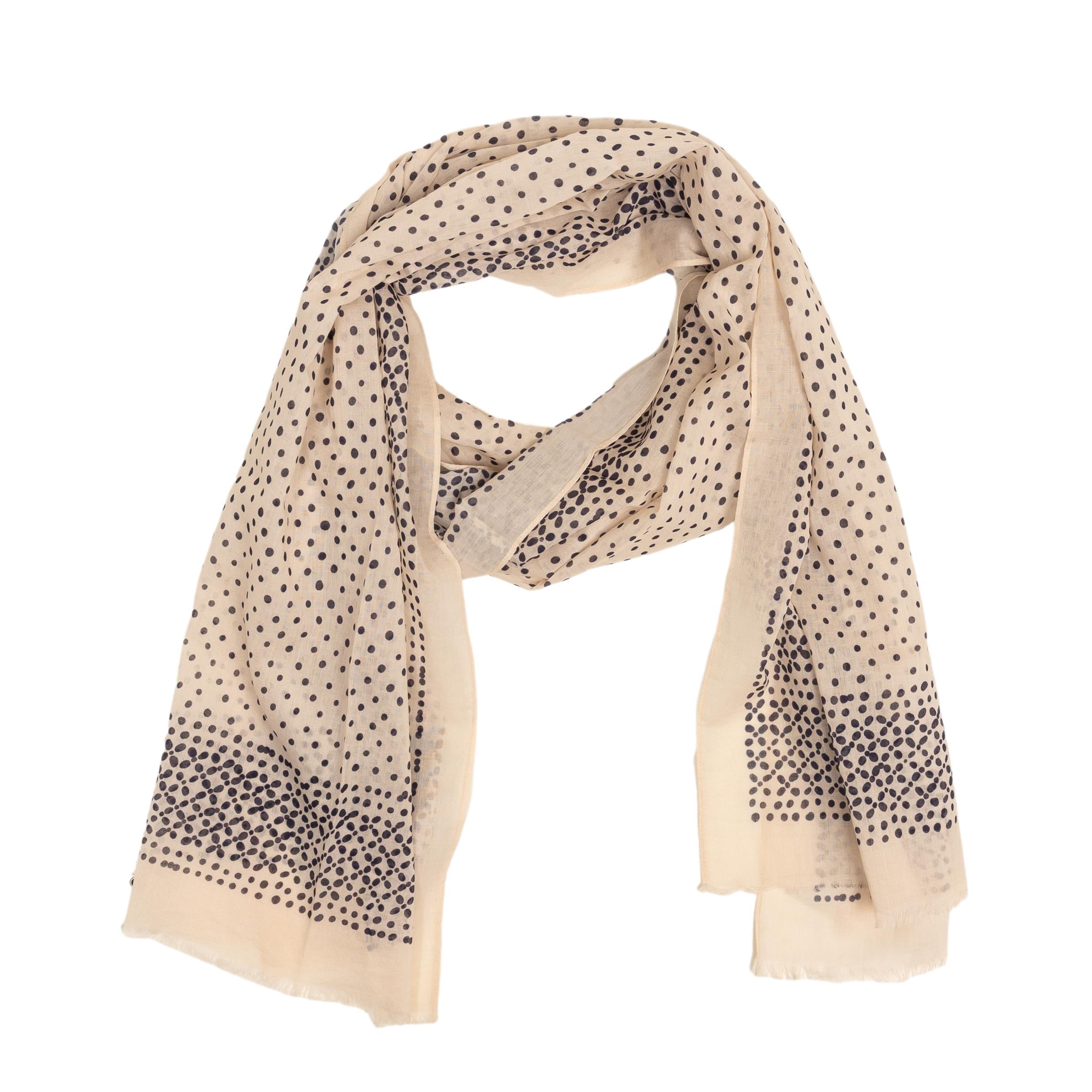 Cotton Woven Dots Scarf – The Andover Shop