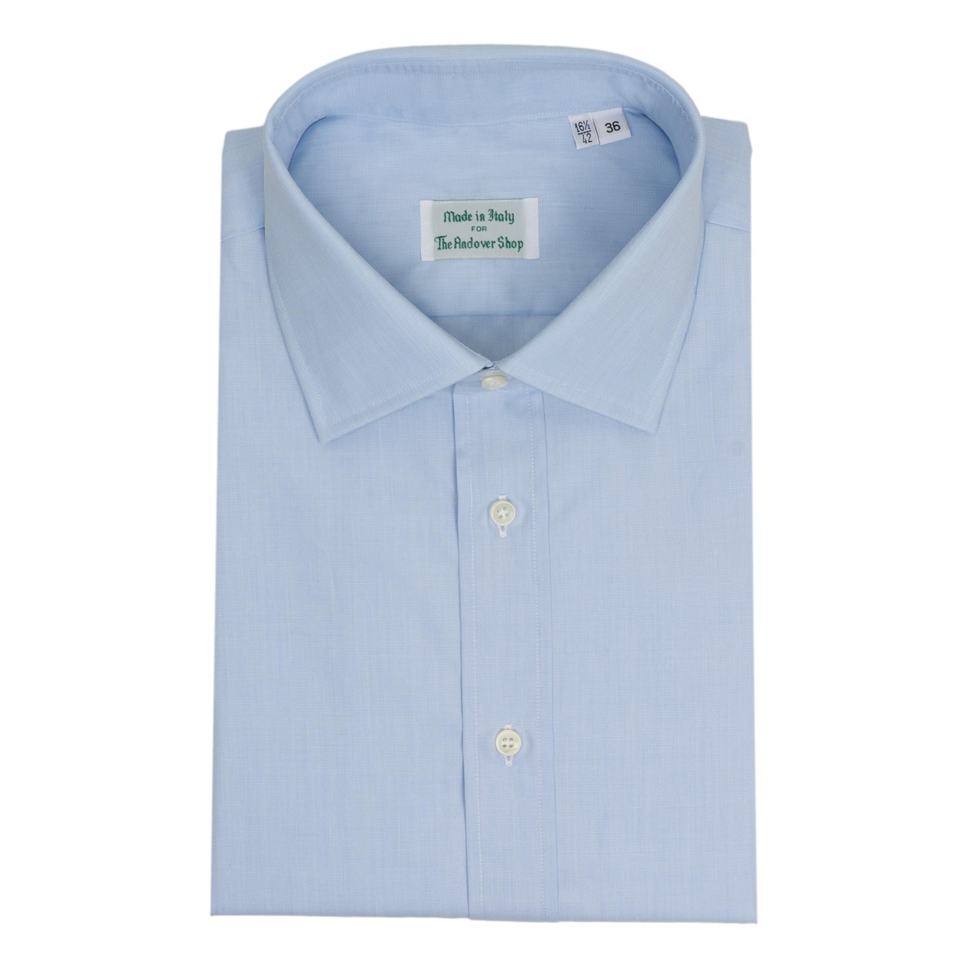 Blue End on End Italian Made Trim Fit Dress Shirt – The Andover Shop