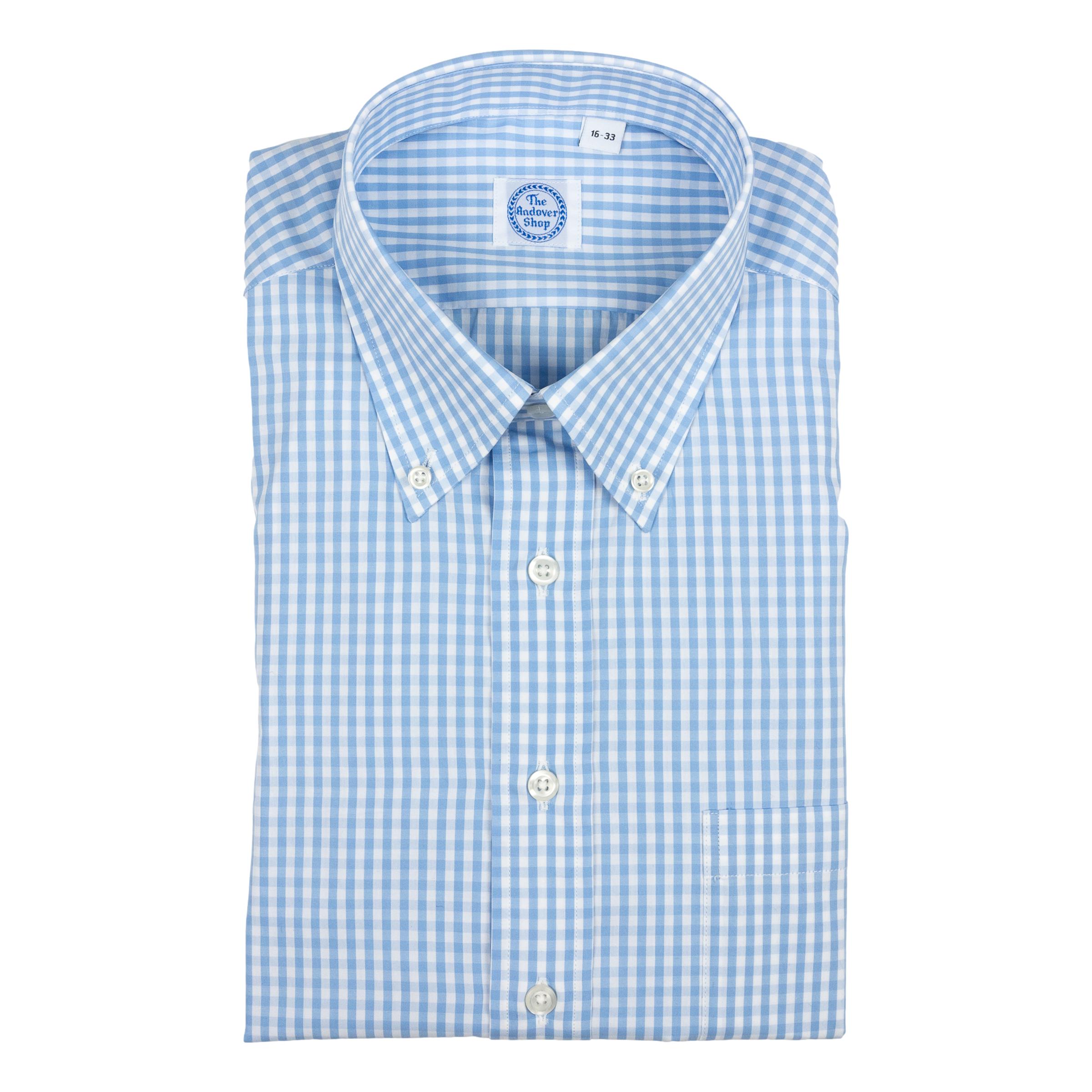 gingham blue dress shirt Proper Cloth Men's Light Blue Medium Gingham Dress Shirt