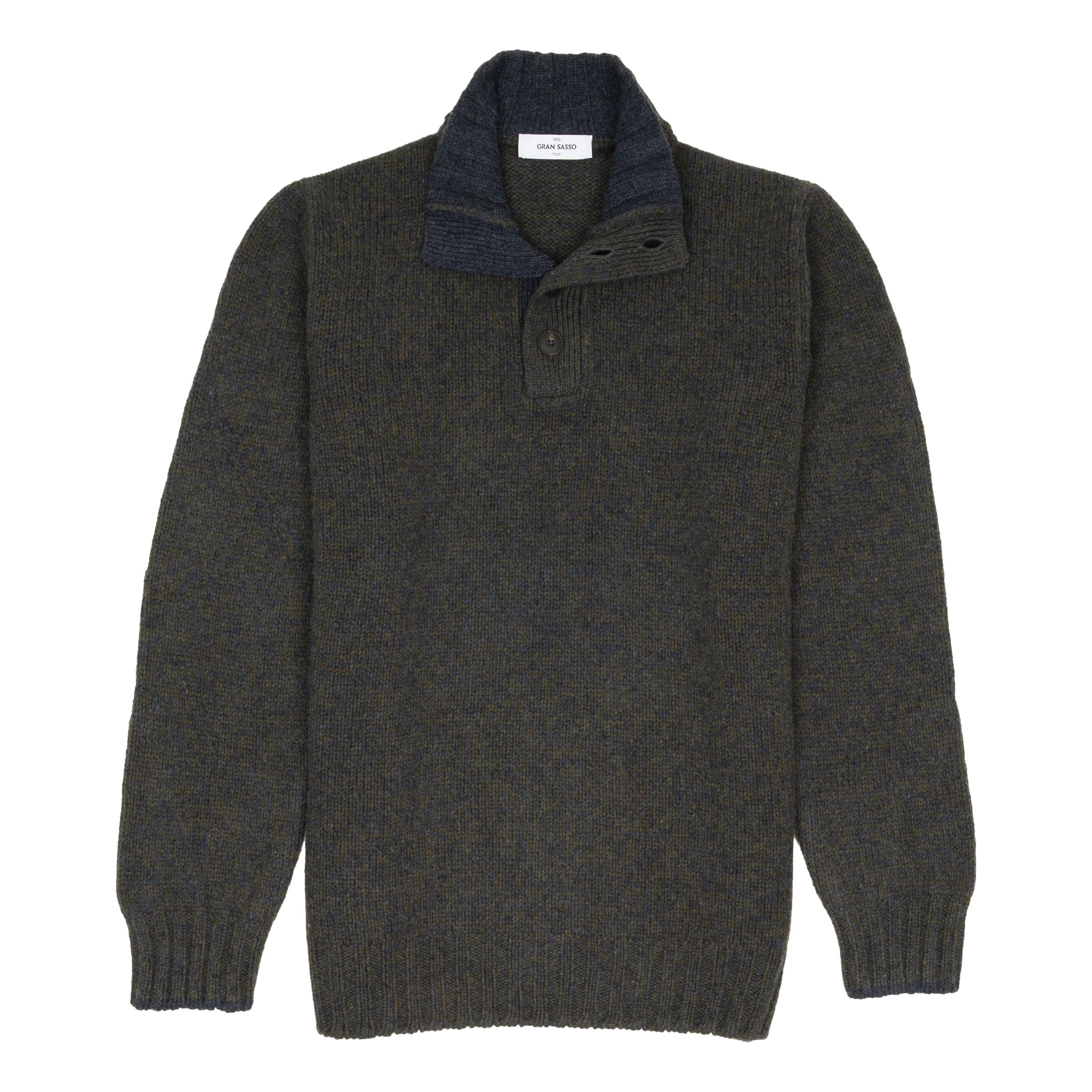 Button Mock Neck Geelong Wool Sweater – The Andover Shop