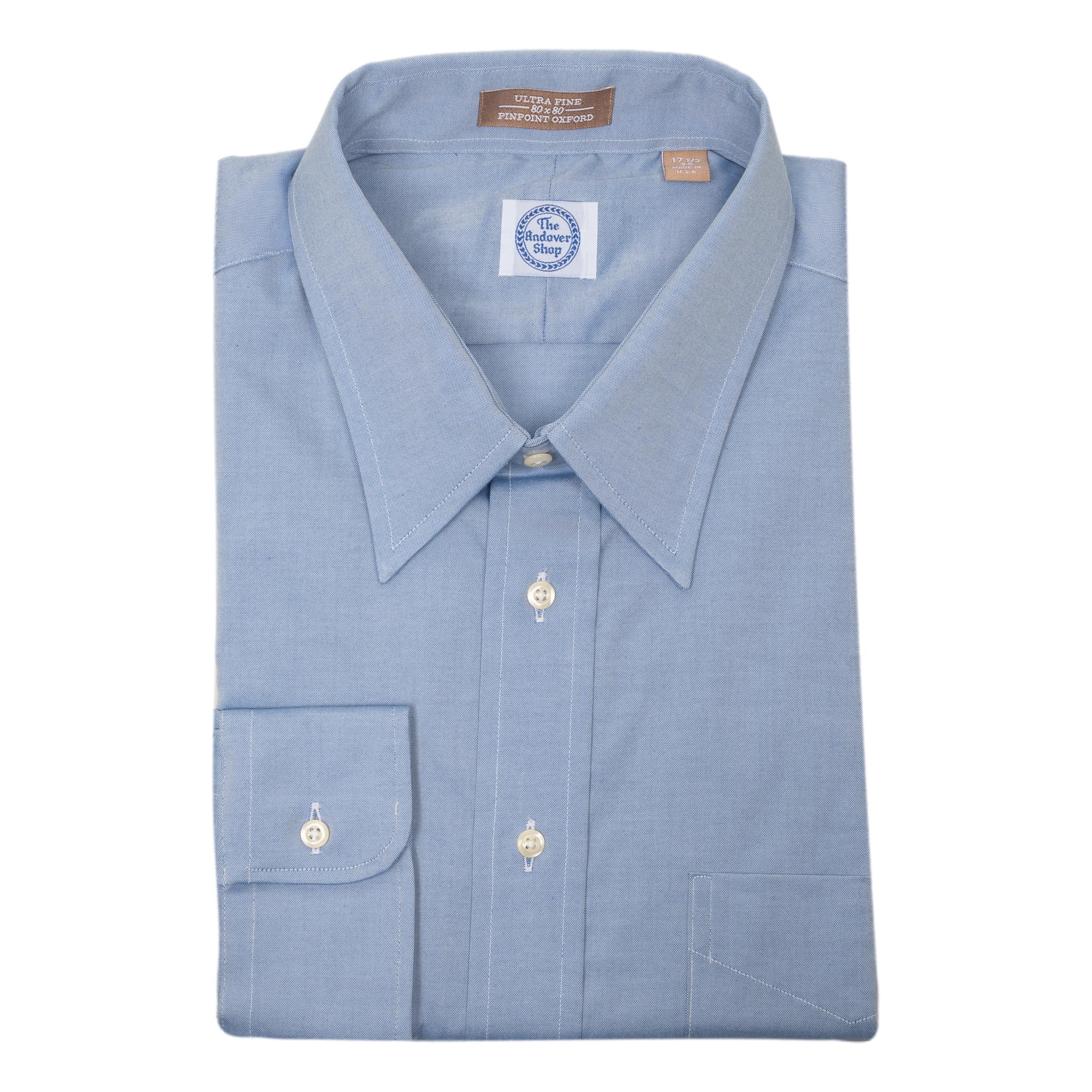 Pinpoint Oxford Point Collar Shirt – The Andover Shop Pinpoint Oxford Point Collar Shirt – The Andover Shop