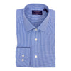 Blue Gingham Spread Collar Dress Shirt