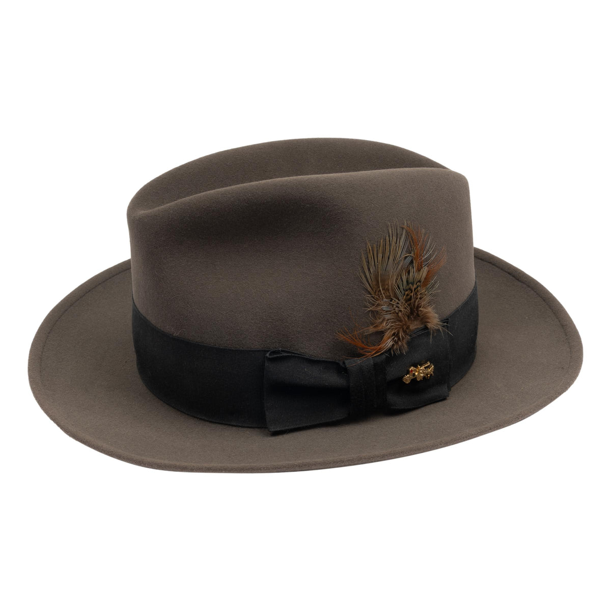 Center Crease Fur Felt Fedora with Welted Edge – The Andover Shop