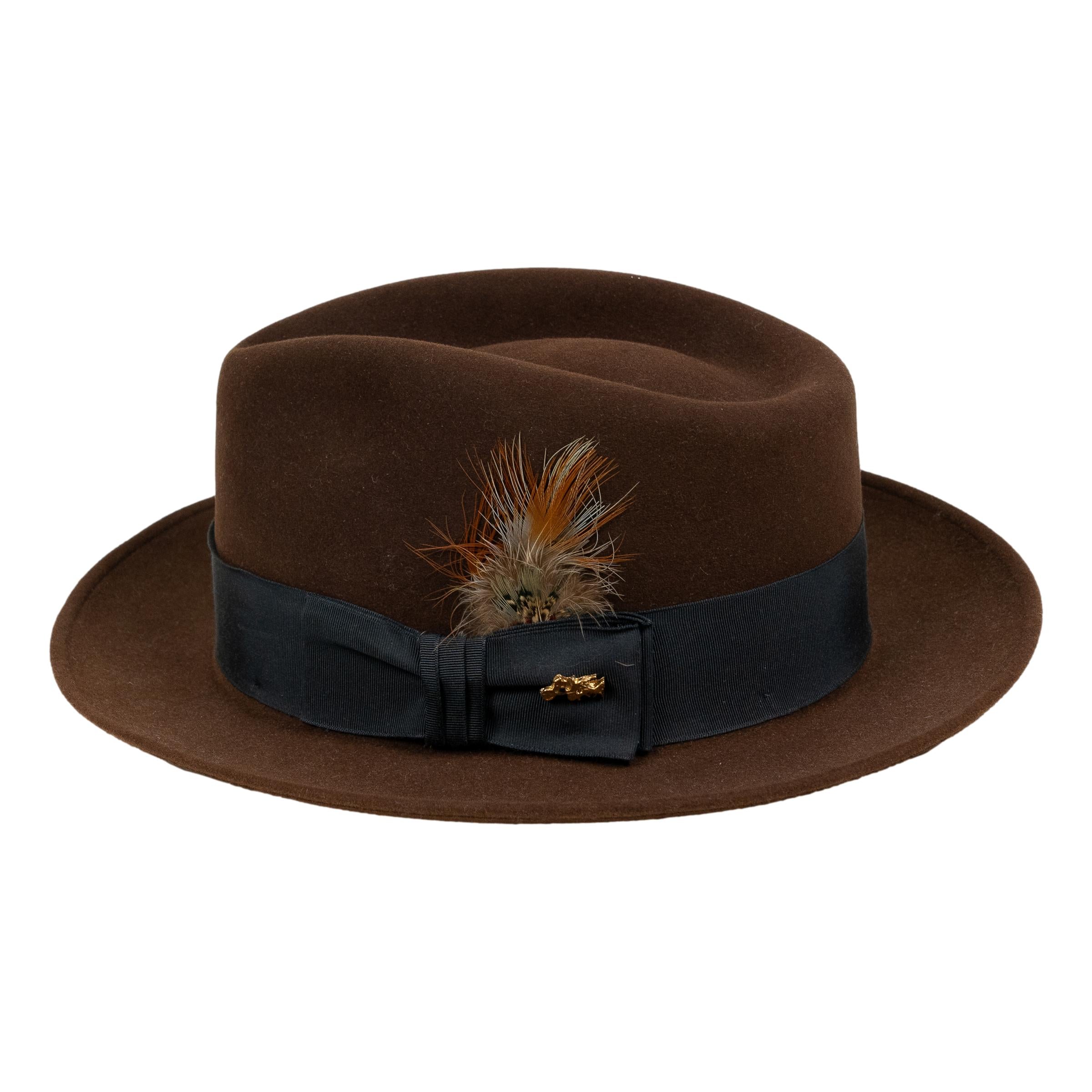 C-Crown Fur Felt Fedora with Welted Edge – The Andover Shop