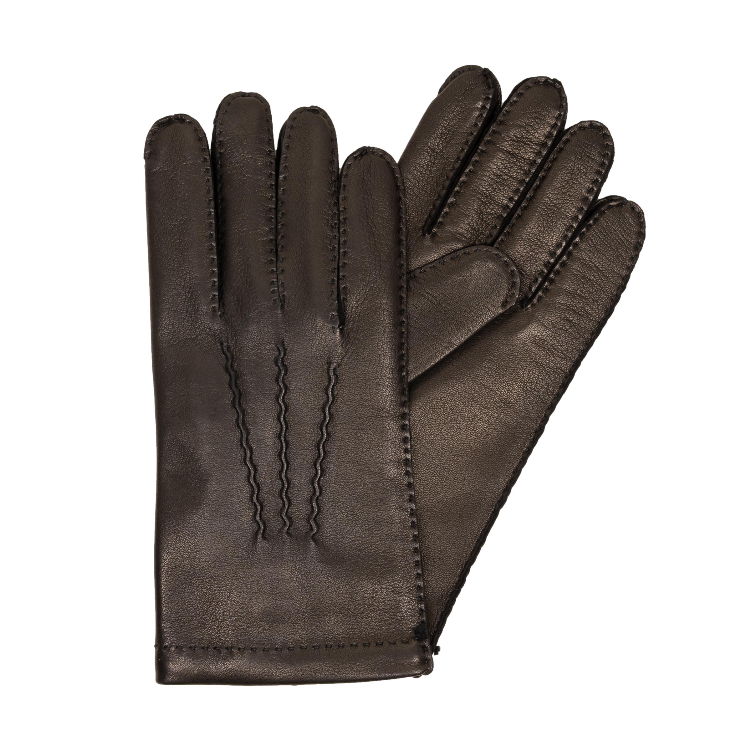 Men's Nappa Leather Gloves with Cashmere Lining and Palm Vent