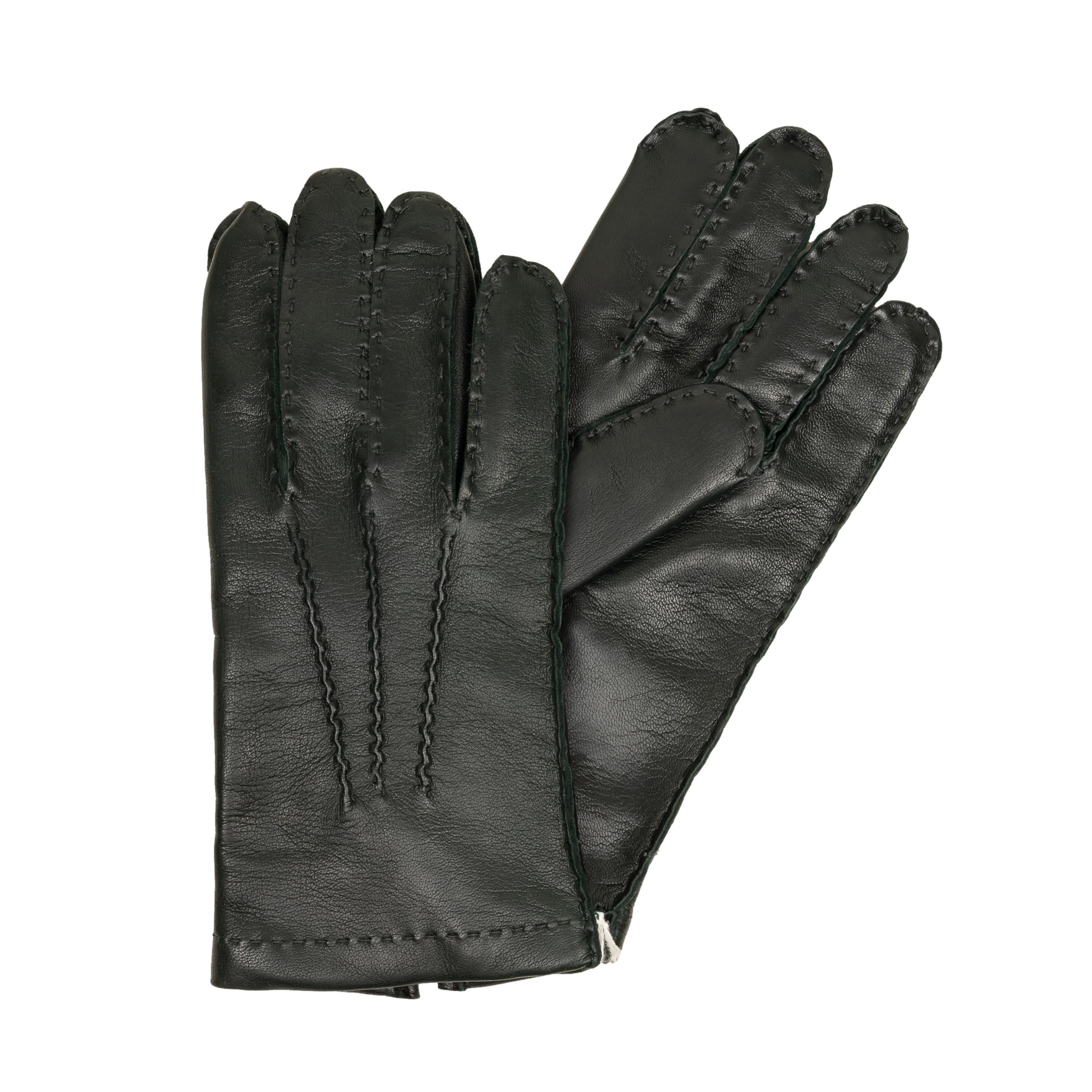 Men's Nappa Leather Gloves with Cashmere Lining and Palm Vent