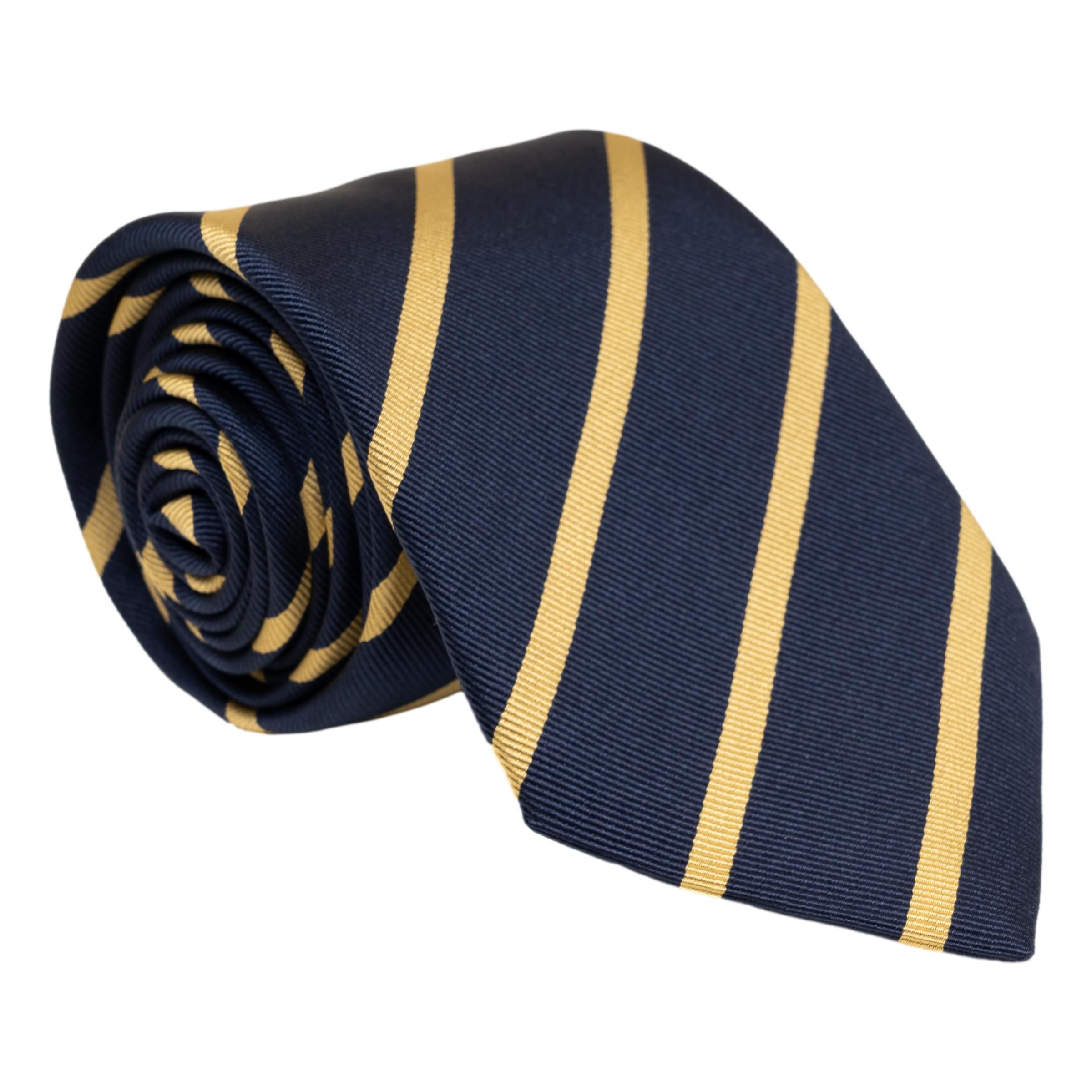Andover Blue Repp Stripe Silk Tie | Finest Men's Ties | The