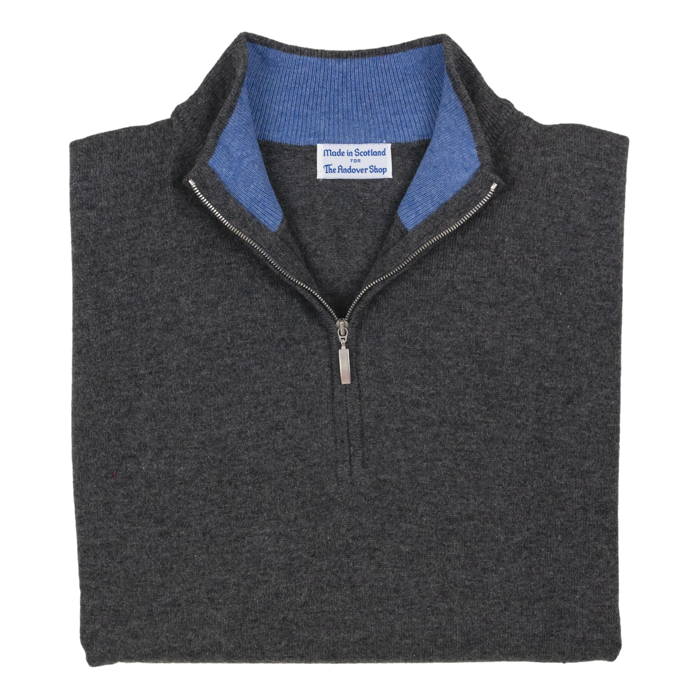 Plenderleith Cashmere Quarter-Zip Sweater – The Andover Shop