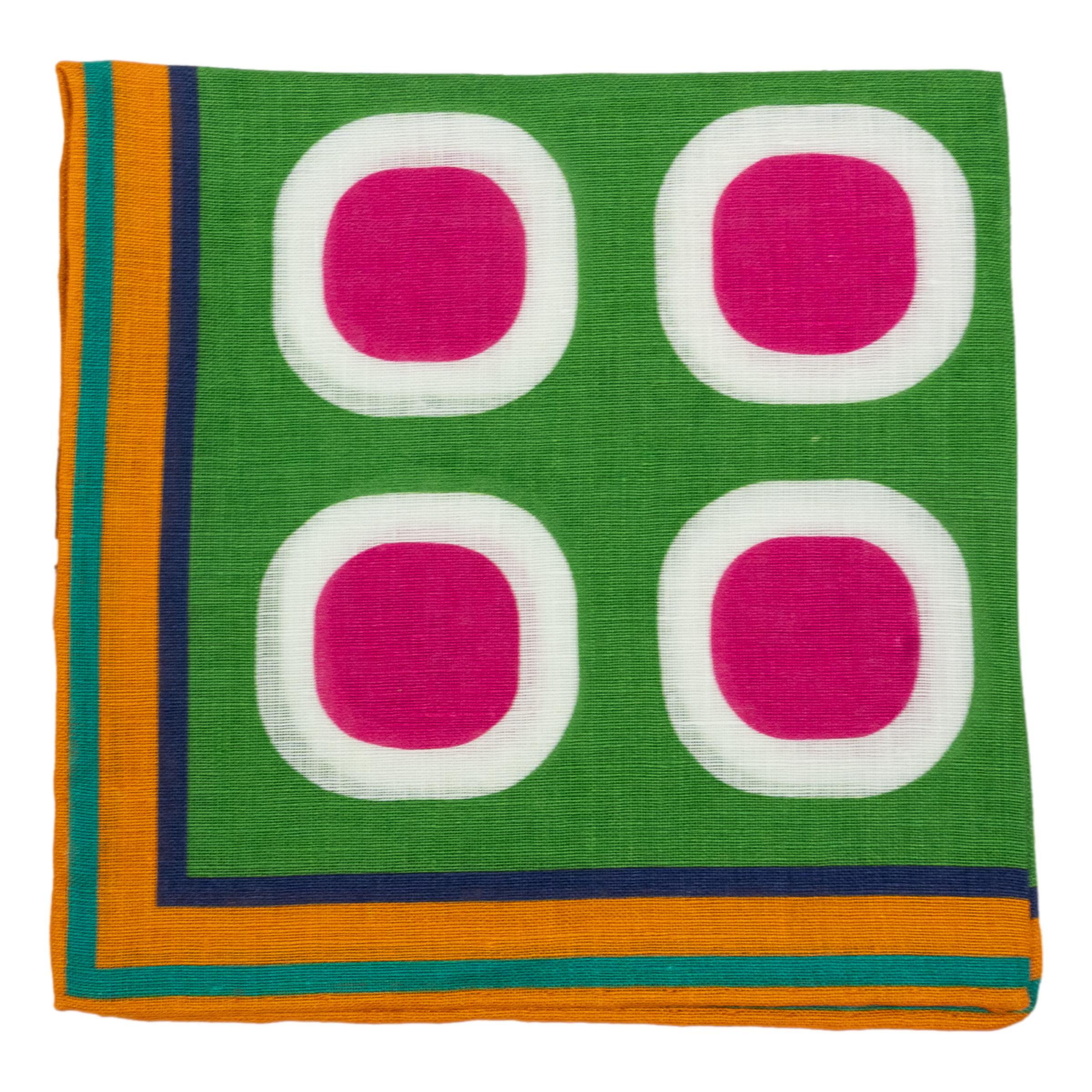 Abstract Pattern Linen Pocket Square
