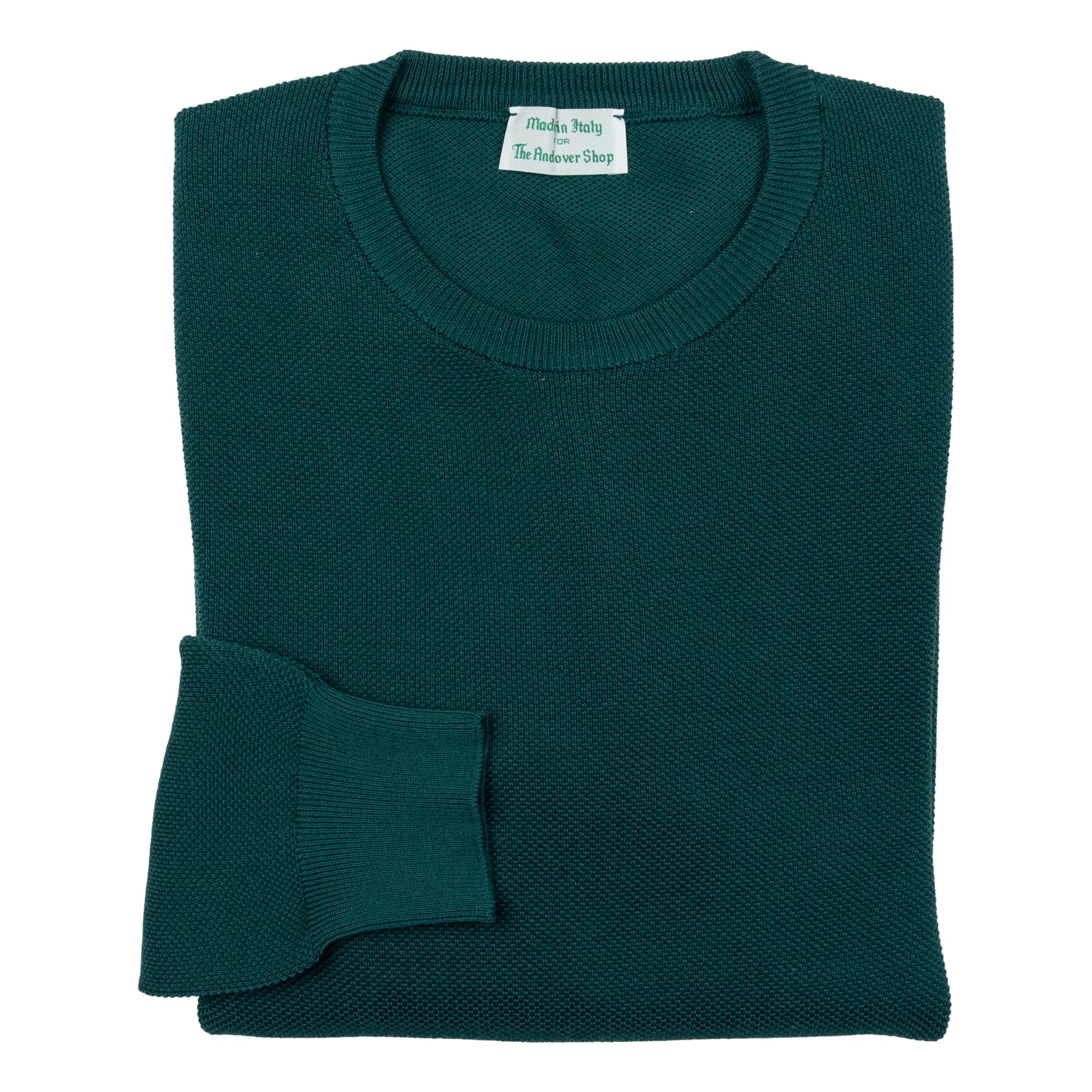 GreenCliffPiqueKnitCrewNeckSwe