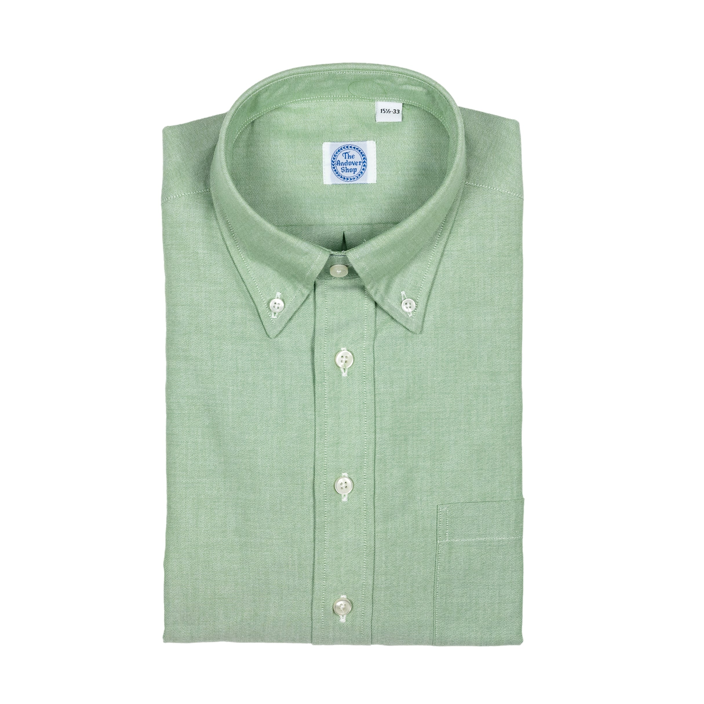 Green Oxford Button Down Dress Shirt