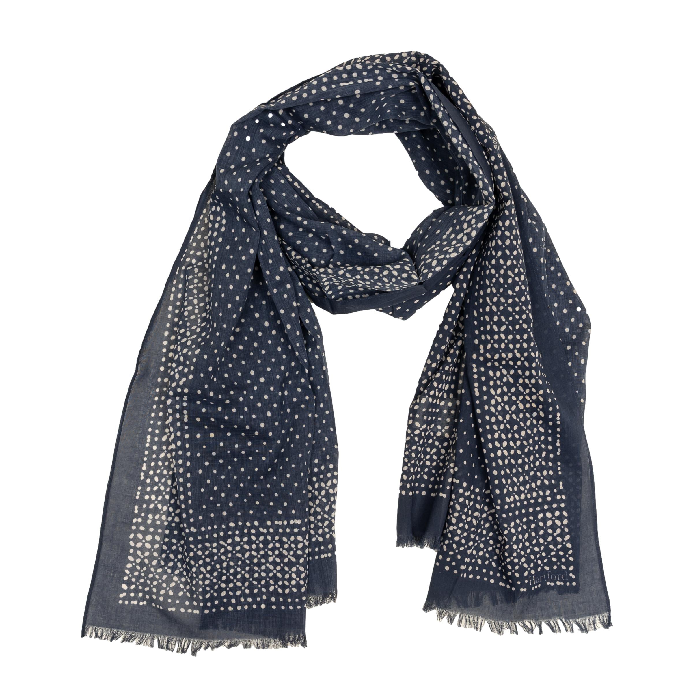 Cotton Woven Dots Scarf – The Andover Shop