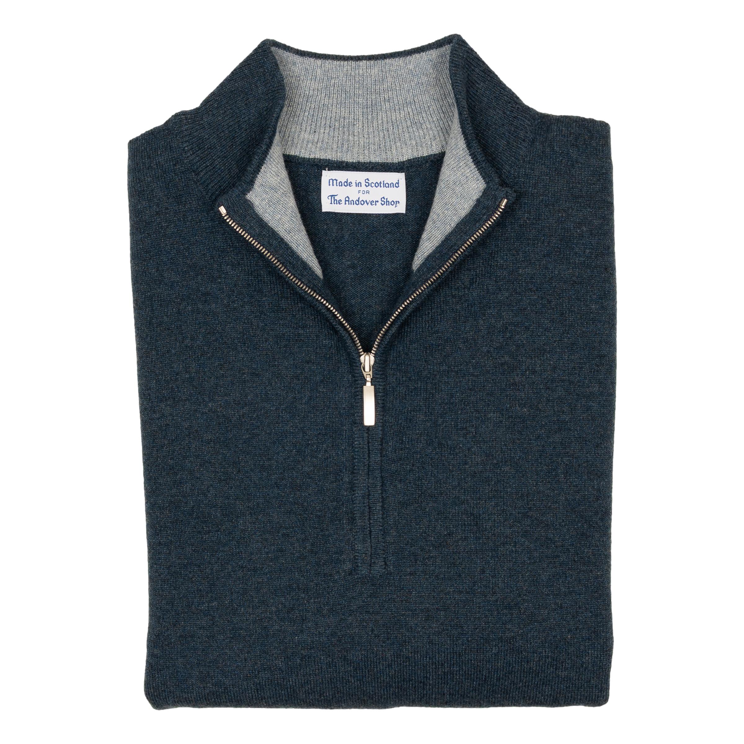 Plenderleith Cashmere Quarter-Zip Sweater – The Andover Shop
