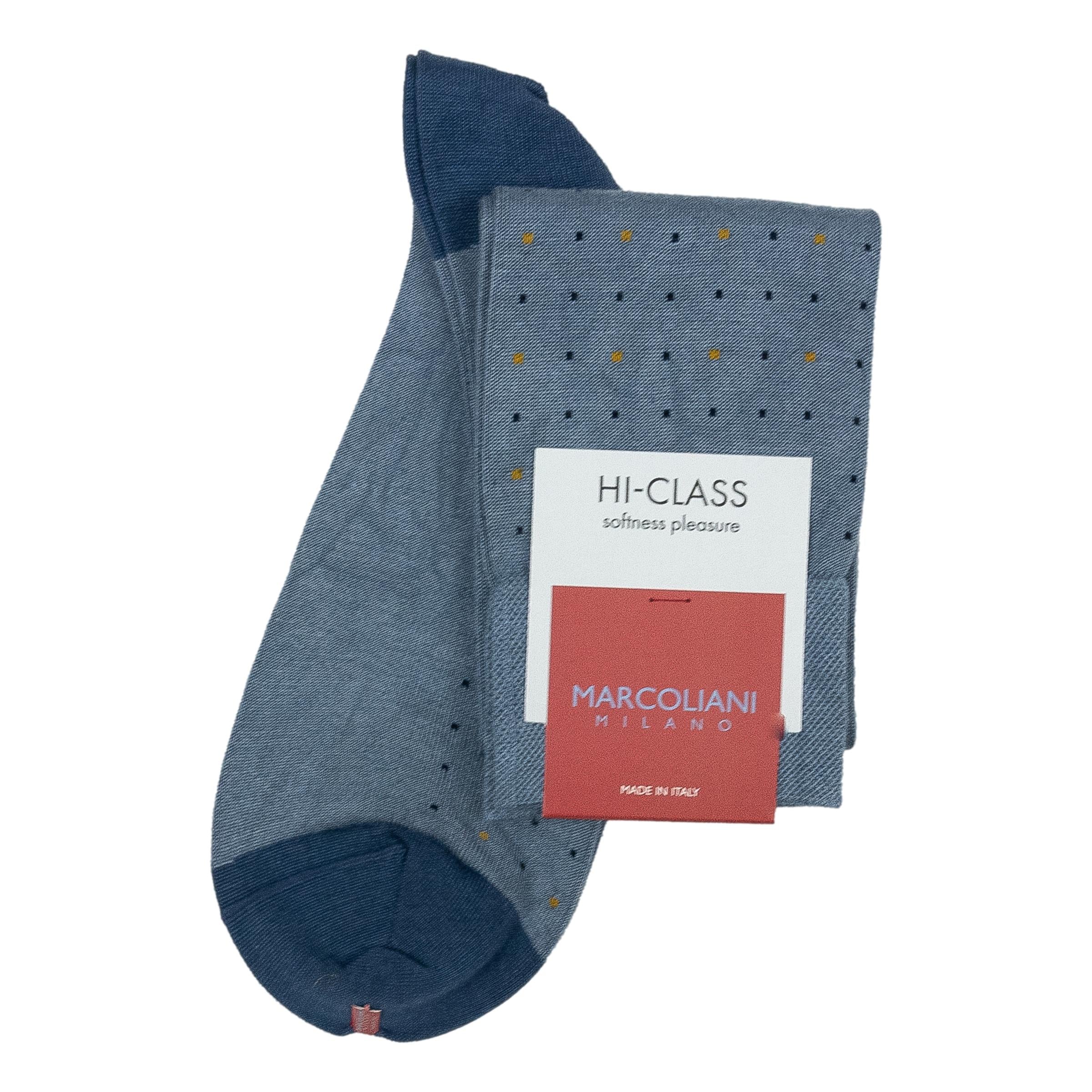 Micro Dots Modal Over-the-Calf Dress Socks