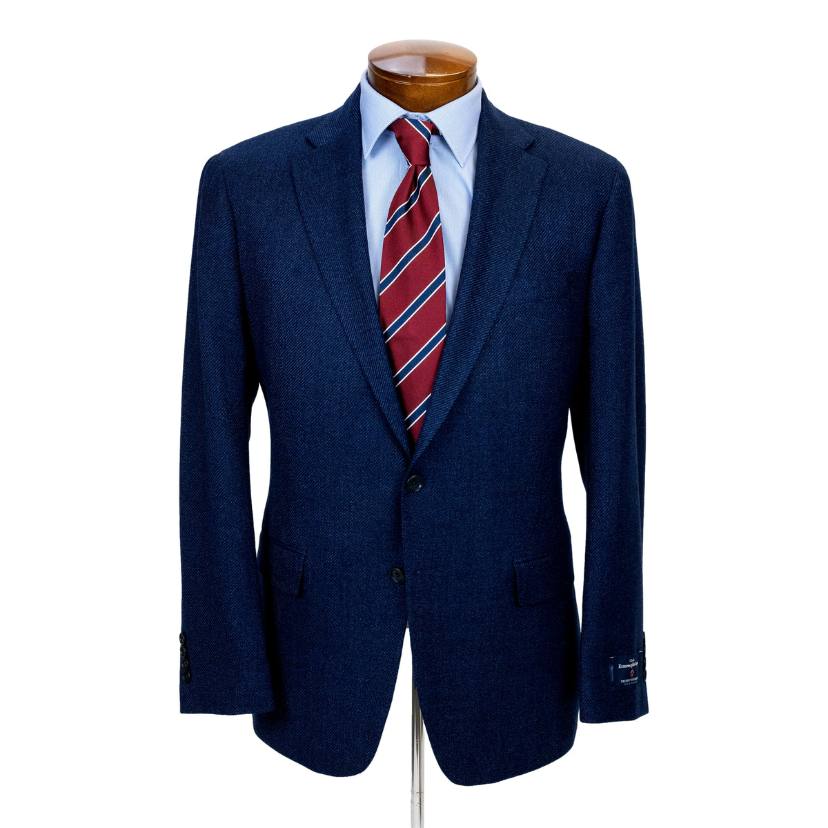 Eagan Cashmere Sport Coat in Cream and Orange