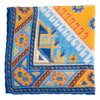 Mosaic Linen and Silk Pocket Square