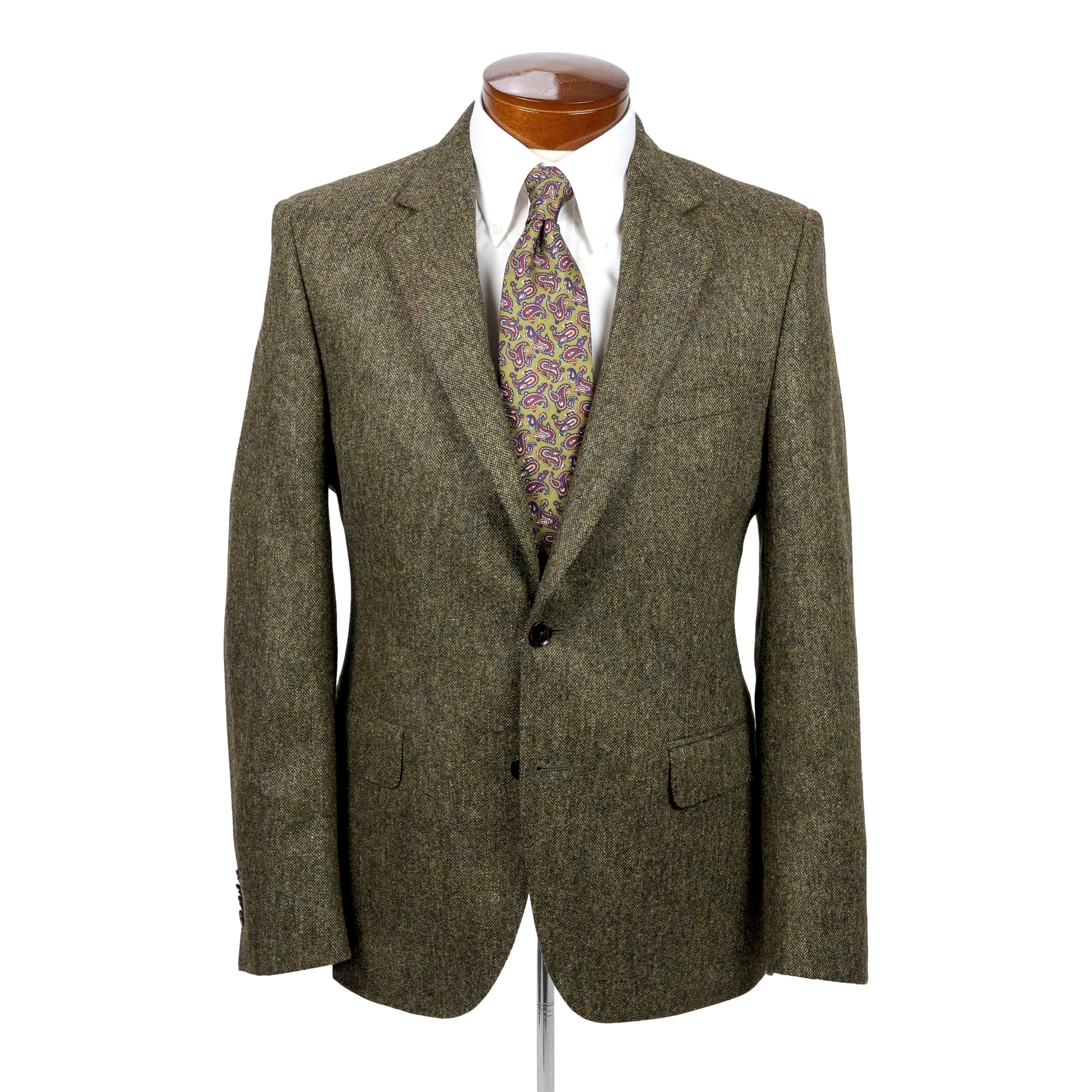 Moss Green Donegal Tweed Sport Coat