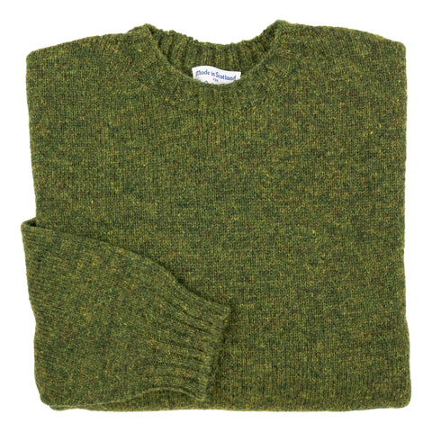 1000~Shetland Wool Sweather with Embossed Pattern