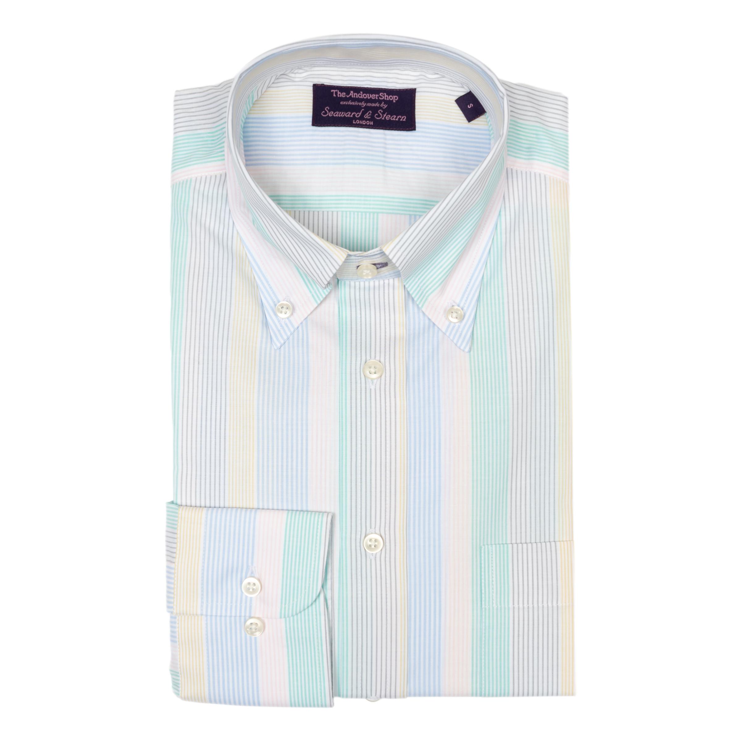 Multi Pastel Stripe Button Down Sport Shirt – The Andover Shop