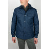 Navy Diamond Quilted Shirt Jacket