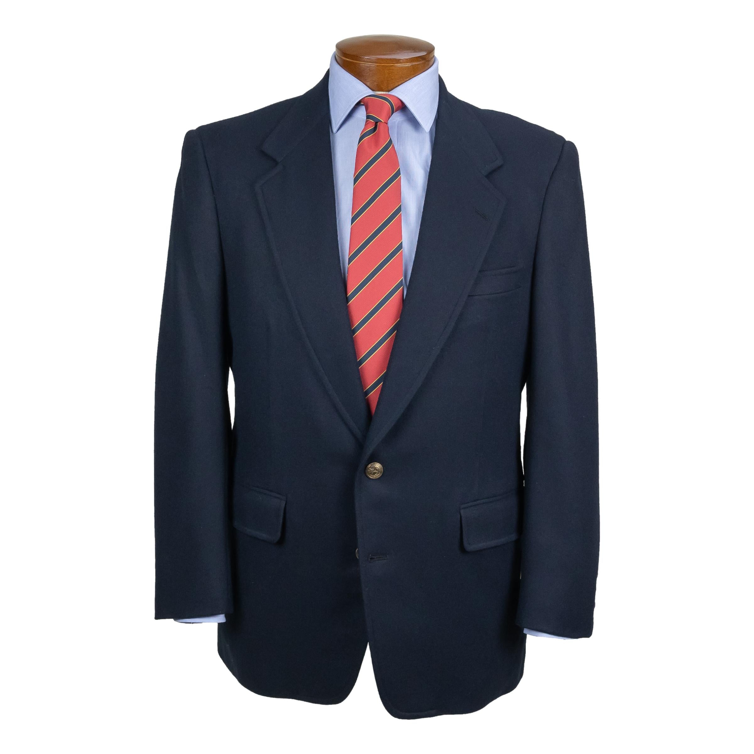 Navy Wool Flannel Blazer (40S) – The Andover Shop