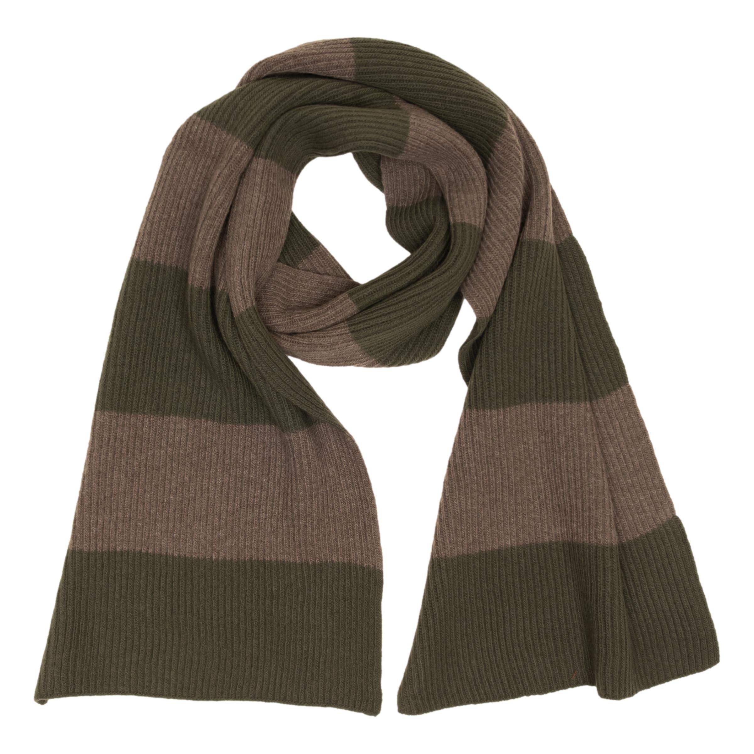Wool and Cashmere Ribbed Block Stripe Scarf – The Andover Shop