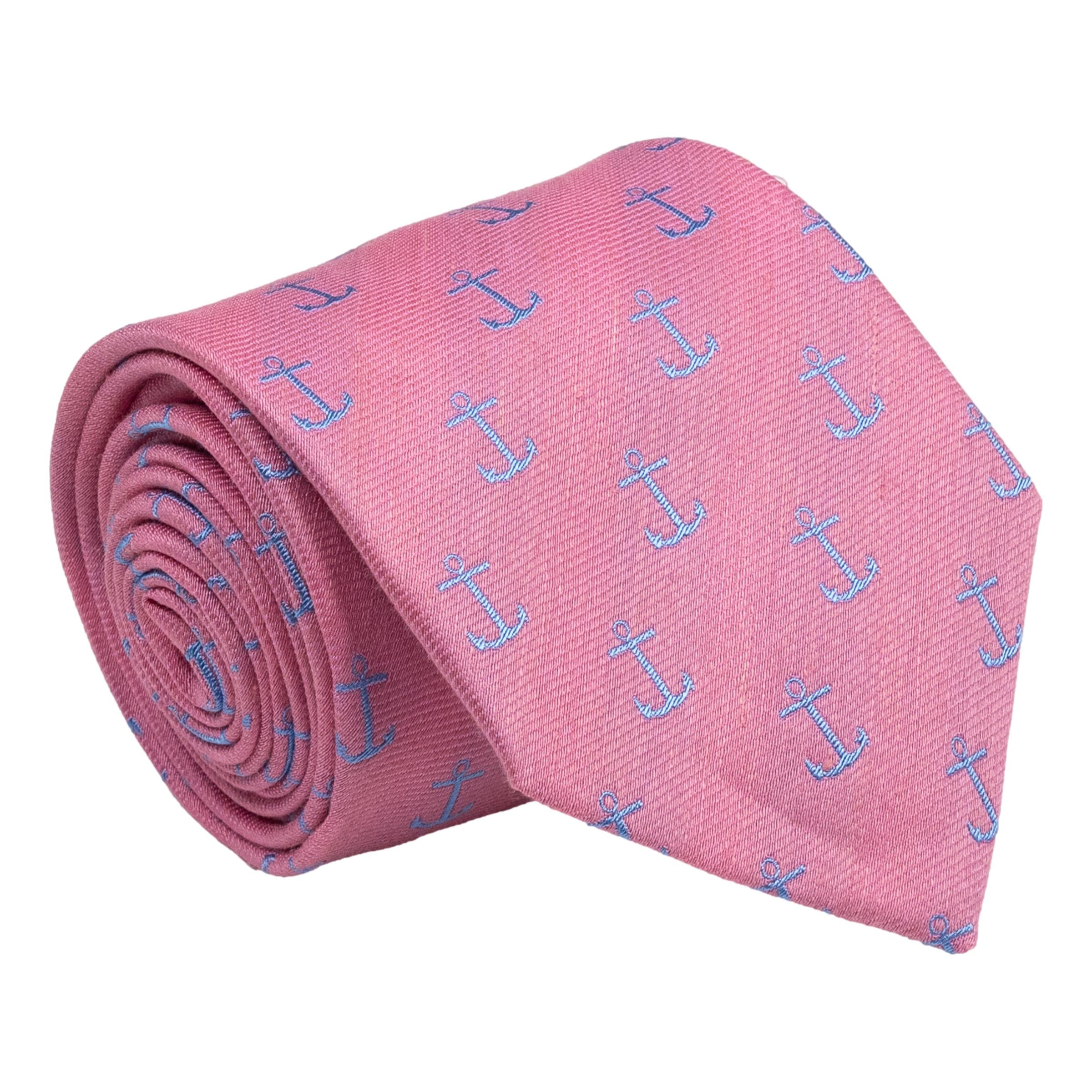 Anchor Silk and Linen Tie
