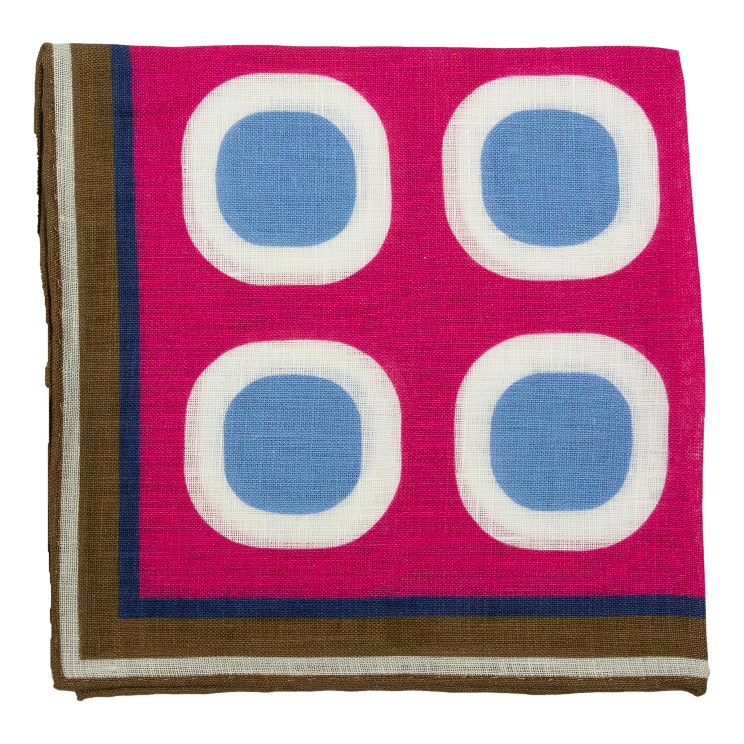 Abstract Pattern Linen Pocket Square