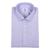 Purple End-on-End Spread Collar Dress Shirt