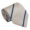 Rock and Navy Reppe Stripe Silk Tie