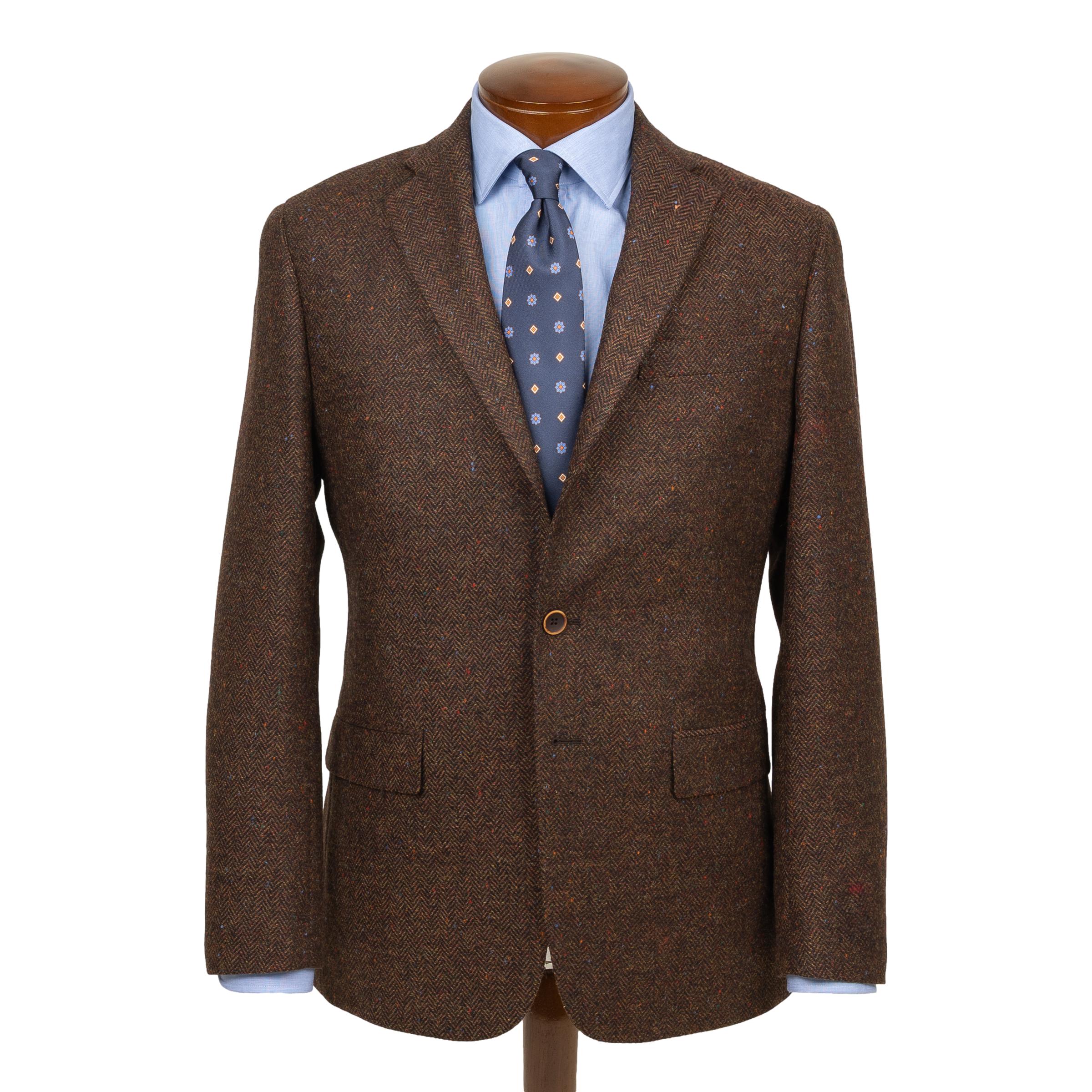 Rust Herringbone Fleck Wool Sport Coat – The Andover Shop